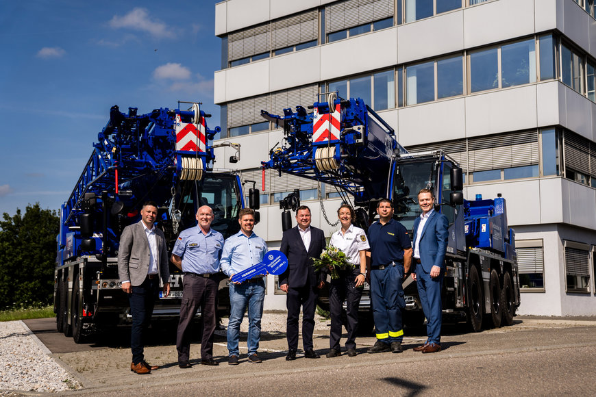 Neun von zw&ouml;lf geliefert:  Das Technische Hilfswerk setzt auf Liebherr-Kompaktkrane